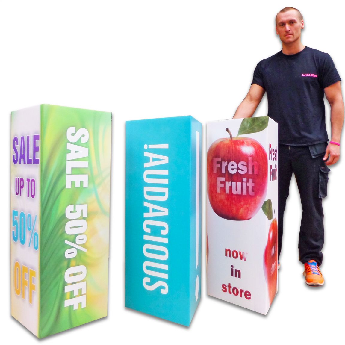 bollard covers printing