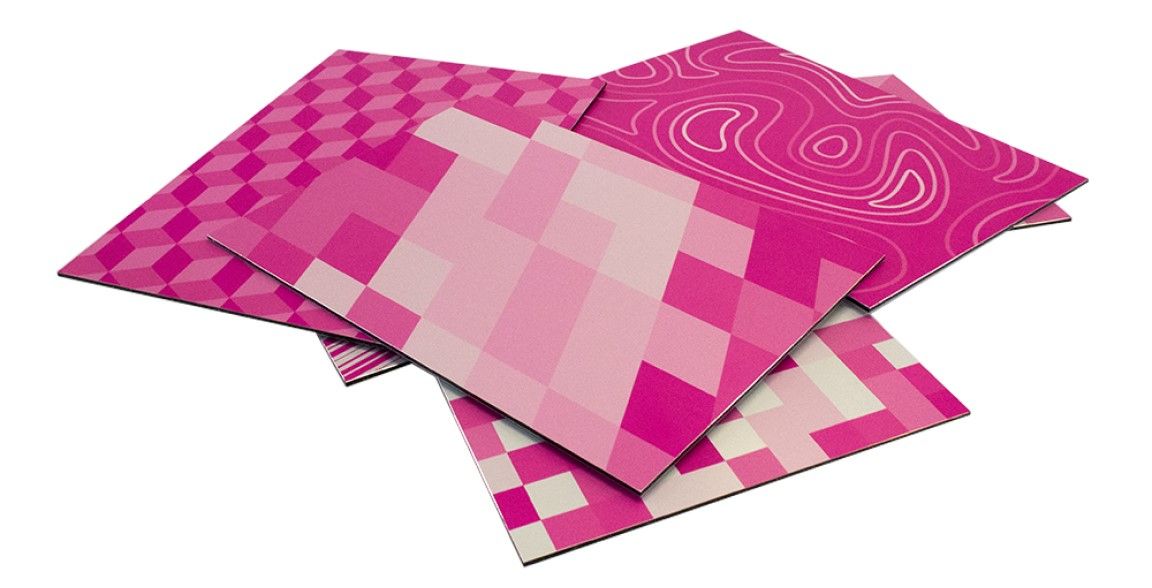 Printed aluminium board featuring Carrick Signs branding and full-colour graphics.