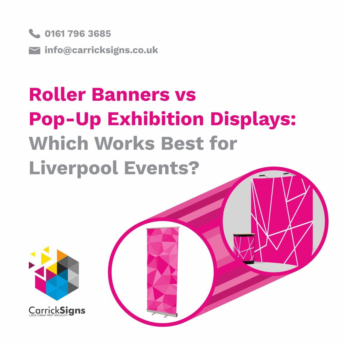Roller Banners vs Pop-Up Exhibition Displays: Which Works Best for Liverpool Events?